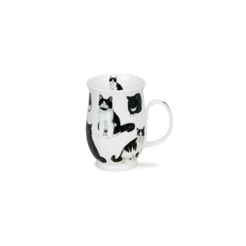 Mug Suffolk 0.31L Dunoon - Cats Black & White