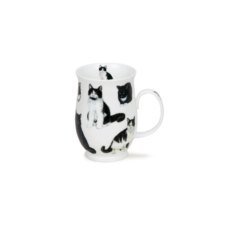 Mug Suffolk 0.31L Dunoon - Cats Black & White