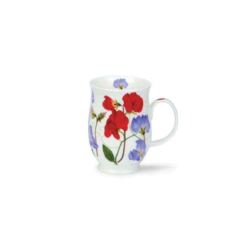 Mug Suffolk 0.31L Dunoon - Sweet Peas Red