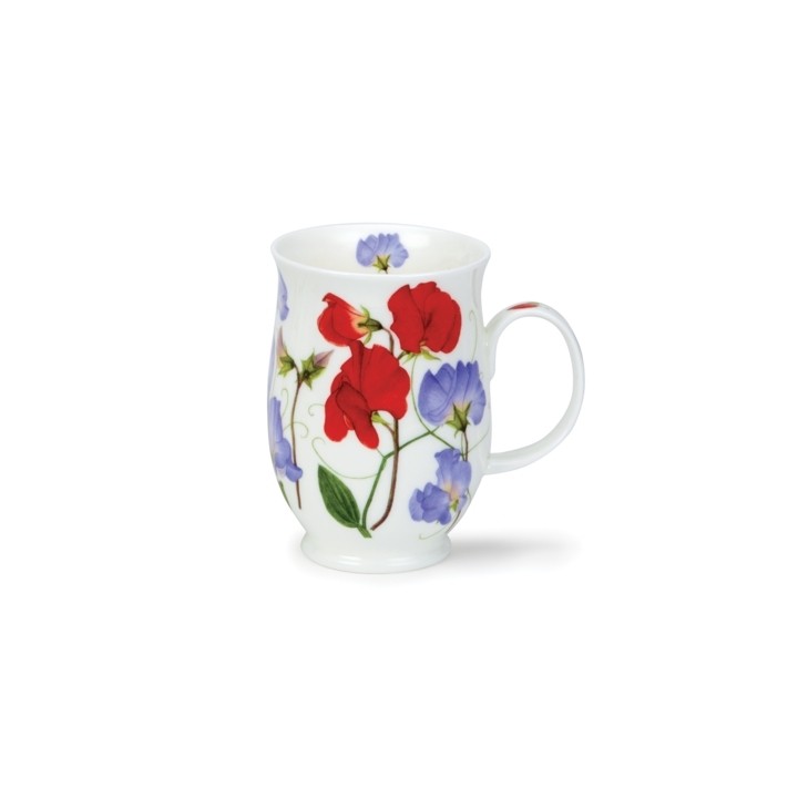 Mug Suffolk 0.31L Dunoon - Sweet Peas Red