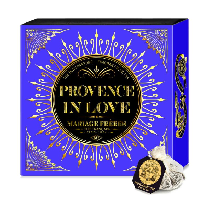 Provence in love® Thé bleu parfumé - 20 sachets mousseline