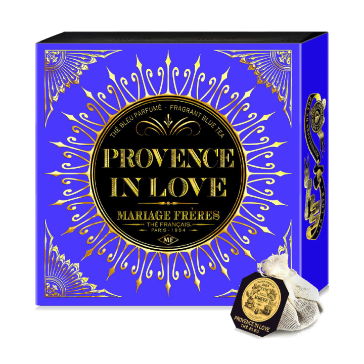 Provence in love® Thé bleu parfumé - 20 sachets mousseline