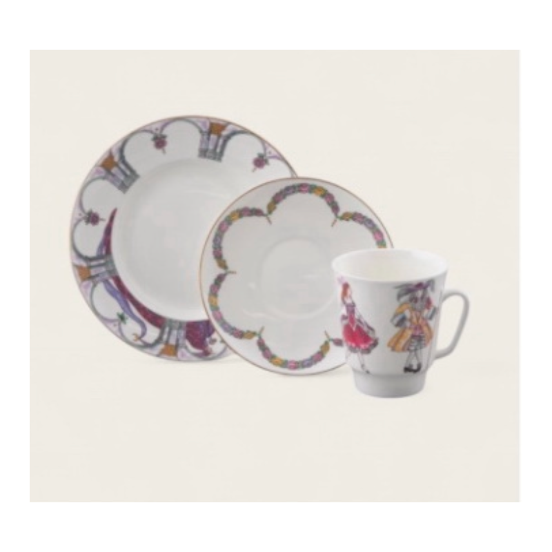 Tasse - Collection Ballet (3 pces) - La Belle au bois dormant Porcelaine de St Petersbourg