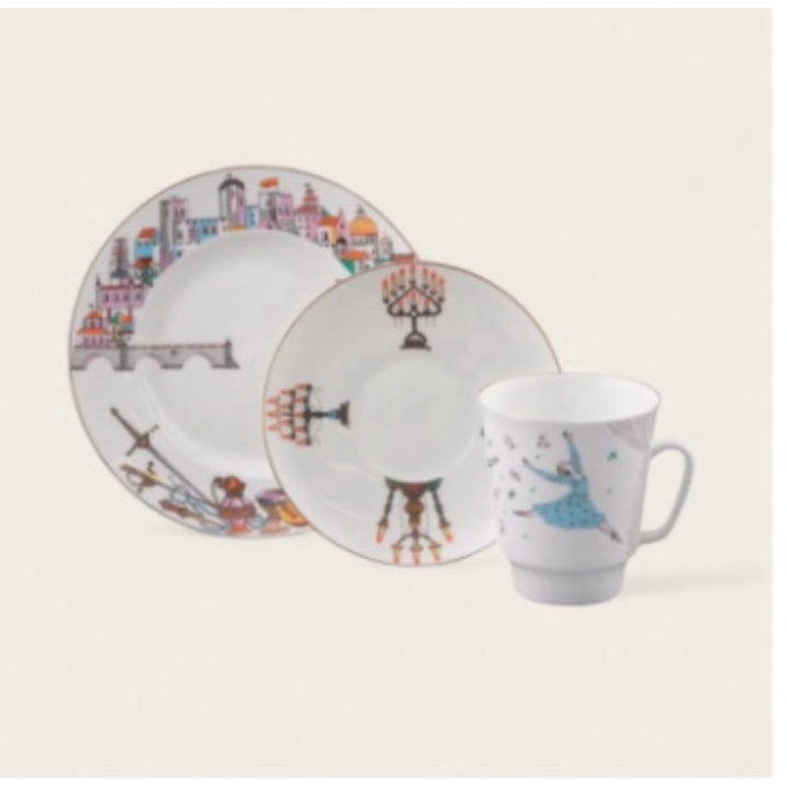 Tasse - Collection Ballet (3pces) - Roméo et Juliette Porcelaine de St Petersbourg
