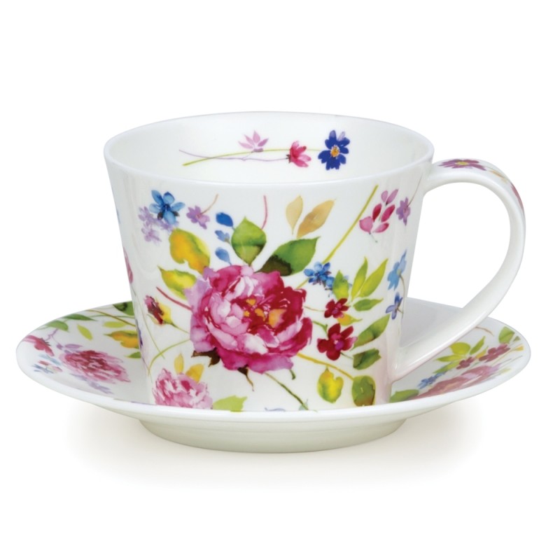 Tasse /soucoupe Islay 0.35L Dunoon - Wild Garden Rose