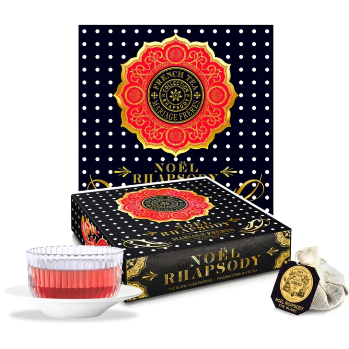 Thé blanc NOËL RHAPSODY® - Thé blanc rosé au parfum gourmand de brioche de Noël