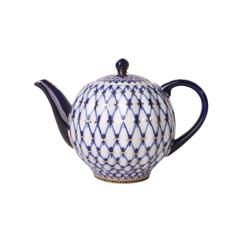 Théière 2000 ml Cobalt net -  Porcelaine de St Petersbourg