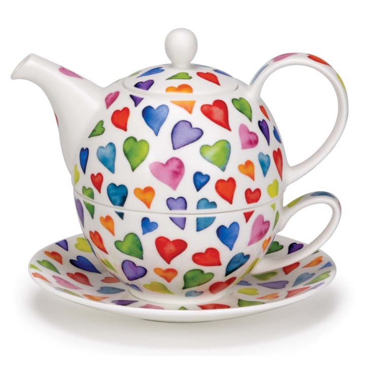 Théière Dunoon  tea for one  - Warm Hearts