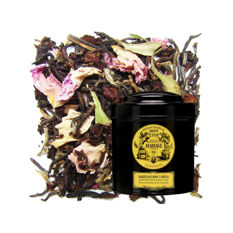 THÉ NOIR DARJEELING ROSE CAMÉLIA™ - Boite 100g
