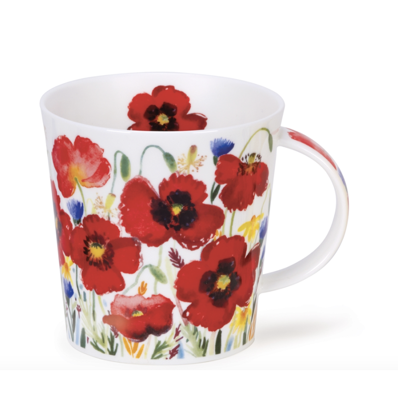 Mug Cairngorn 0,48 L Dunoon - Campagne coquelicots