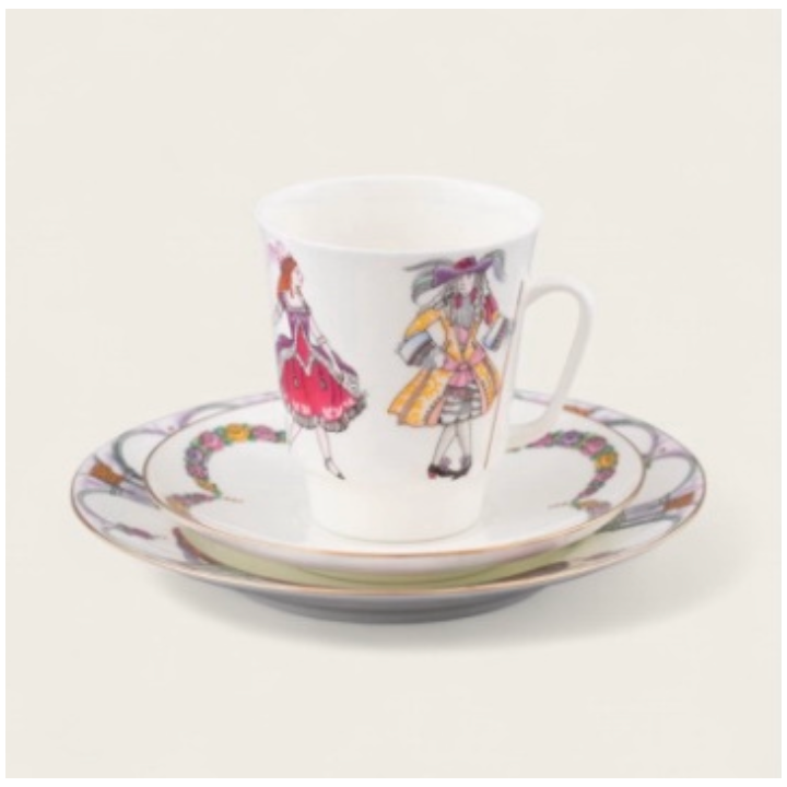 Tasse - Collection Ballet (3 pces) - La Belle au bois dormant Porcelaine de St Petersbourg