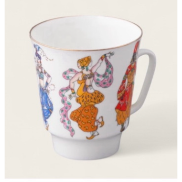 Tasse - Collection Ballet (3pces)- Shéhérazade - Porcelaine de St Petersbourg