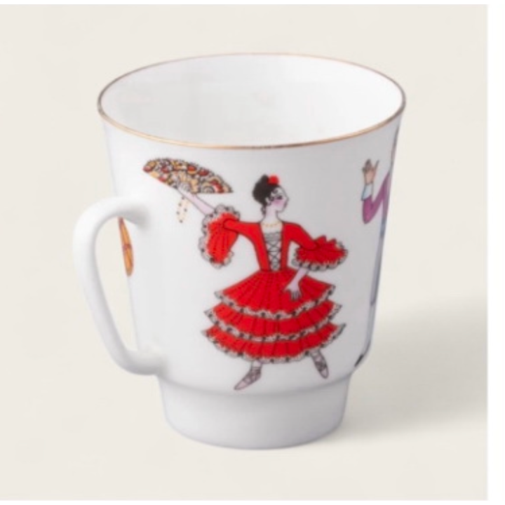 Tasse -Collection Ballet (3 pcs) - Don Quichotte porcelaine de St Petersbourg