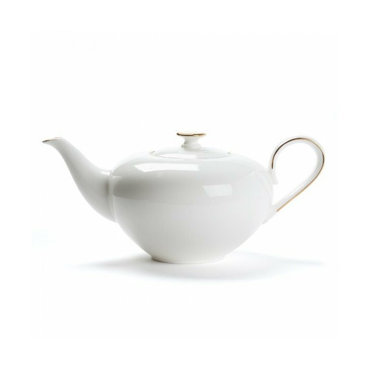THÉIÈRE PORCELAINE - CONCORDE - 1L - LISERÉ OR