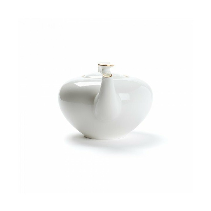 THÉIÈRE PORCELAINE - CONCORDE - 1L - LISERÉ OR