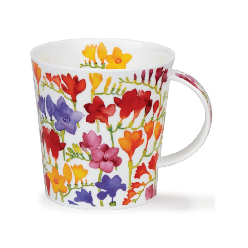 Mug Cairngorm 0,48 L Dunoon - Floral fiesta freezia