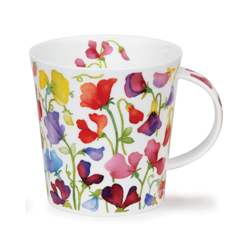 Mug Cairngorm 0,48 L Dunoon - Floral fiesta sweet peas