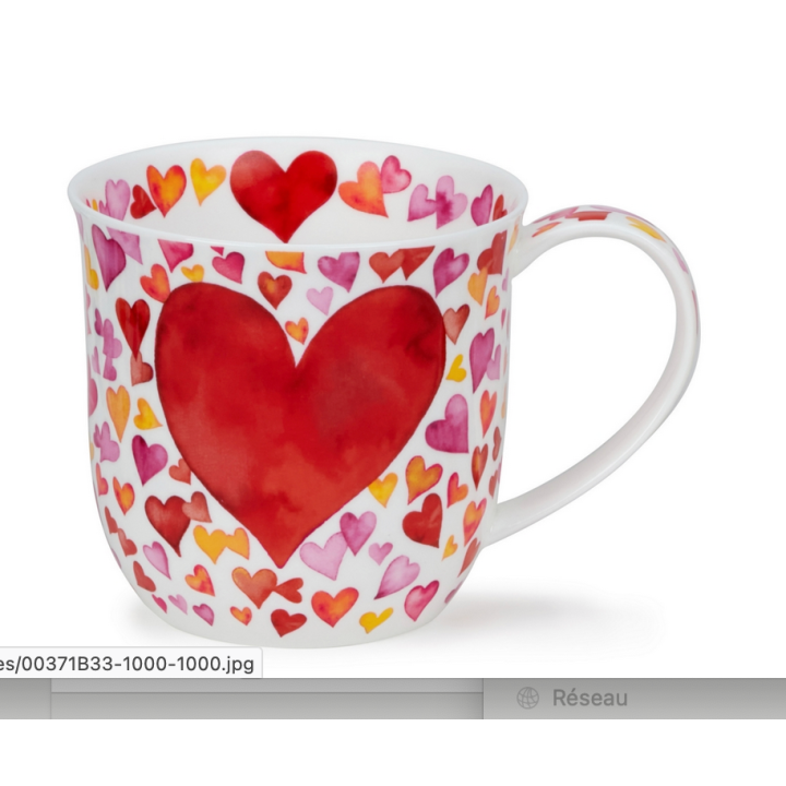 Mug Cumbrae 0,45 L - Dunoon -Big Love Red