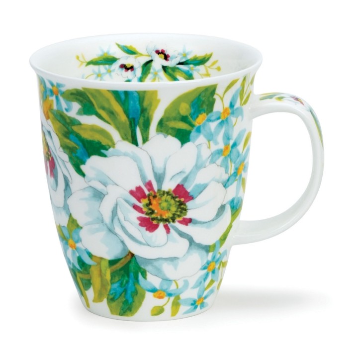 Mug Nevis Dunoon 0.48L - White Anemones red