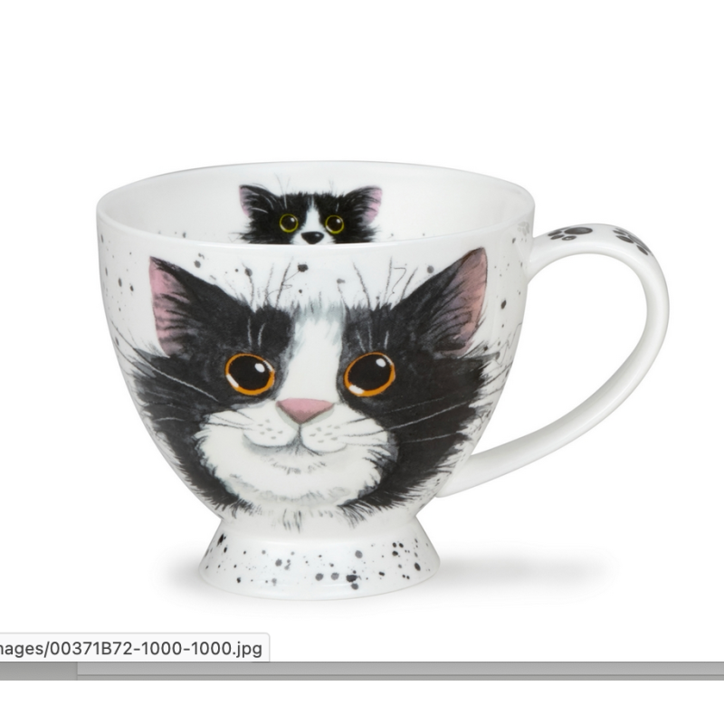 Mug Skye 0,42L - Dunoon - CATTER SPLATTER BLACK & WHITE